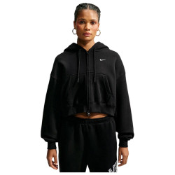 Nike Γυναικεία ζακέτα Studio Fleece Oversized Cropped Full-Zip Hoodie